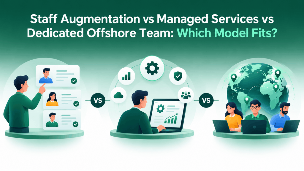 Staff Augmentation vs Managed Services vs Offshore Teams